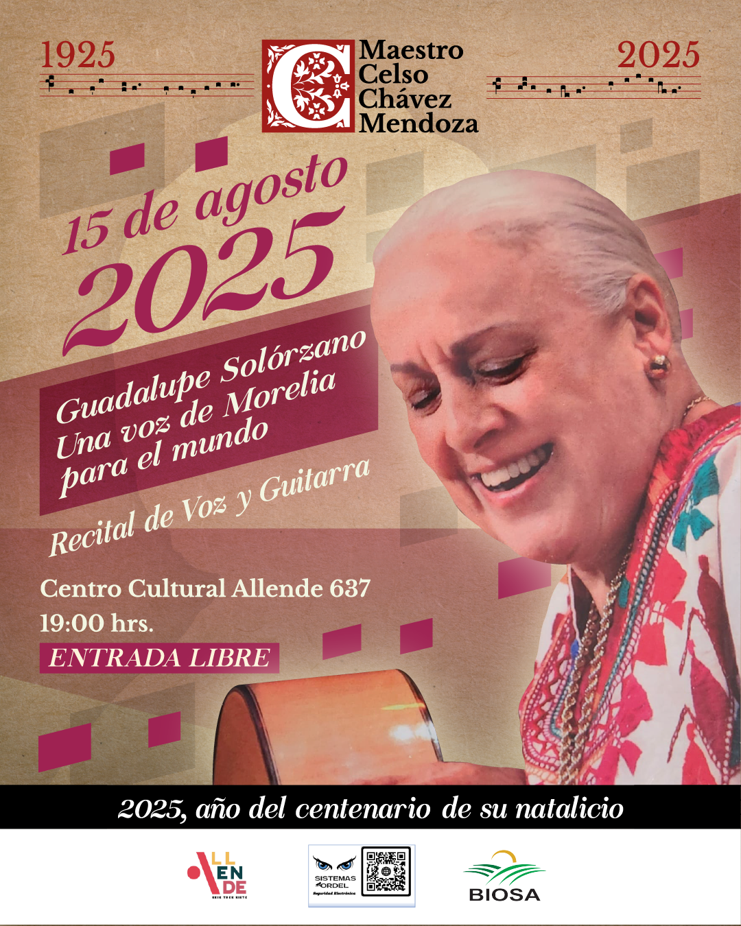 Guadalupe Solórzano, una voz de Morelia para el mundo / Recital de voz y guitarra